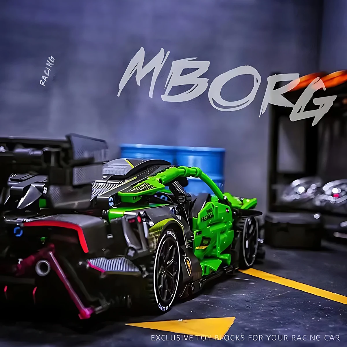 1644PCS Technical Super Speed Lamborghinis Sport Car Building Blocks Famous Race Vehicle Model Assemble Bricks Toys For Children