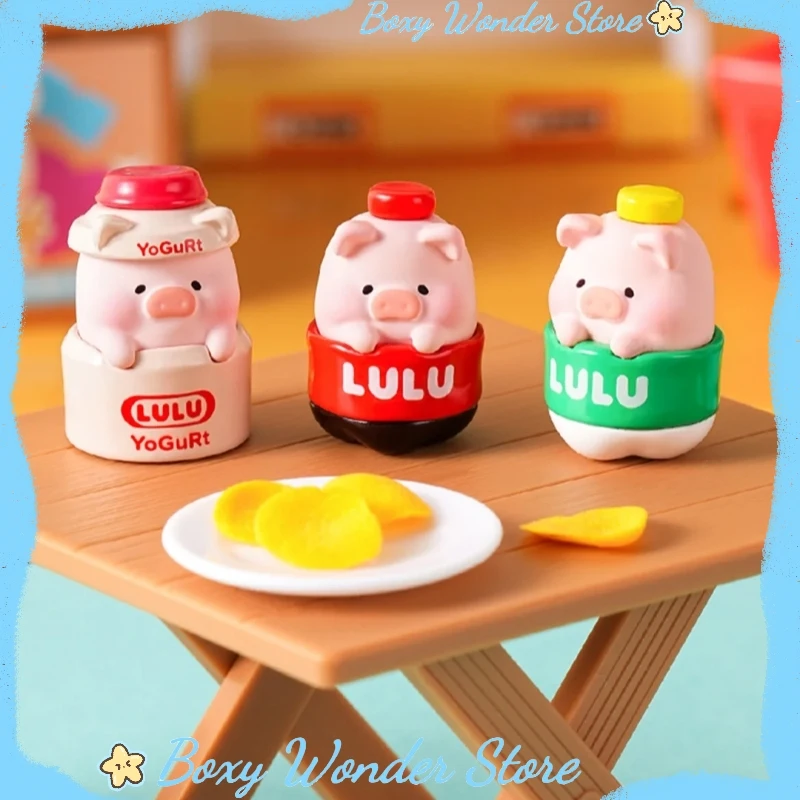 

New Genuine Lulu The Piggy Store Series Mini Blind Card Cute Grains Collectible Figurines Trendy Toys Lovely Small Dolls