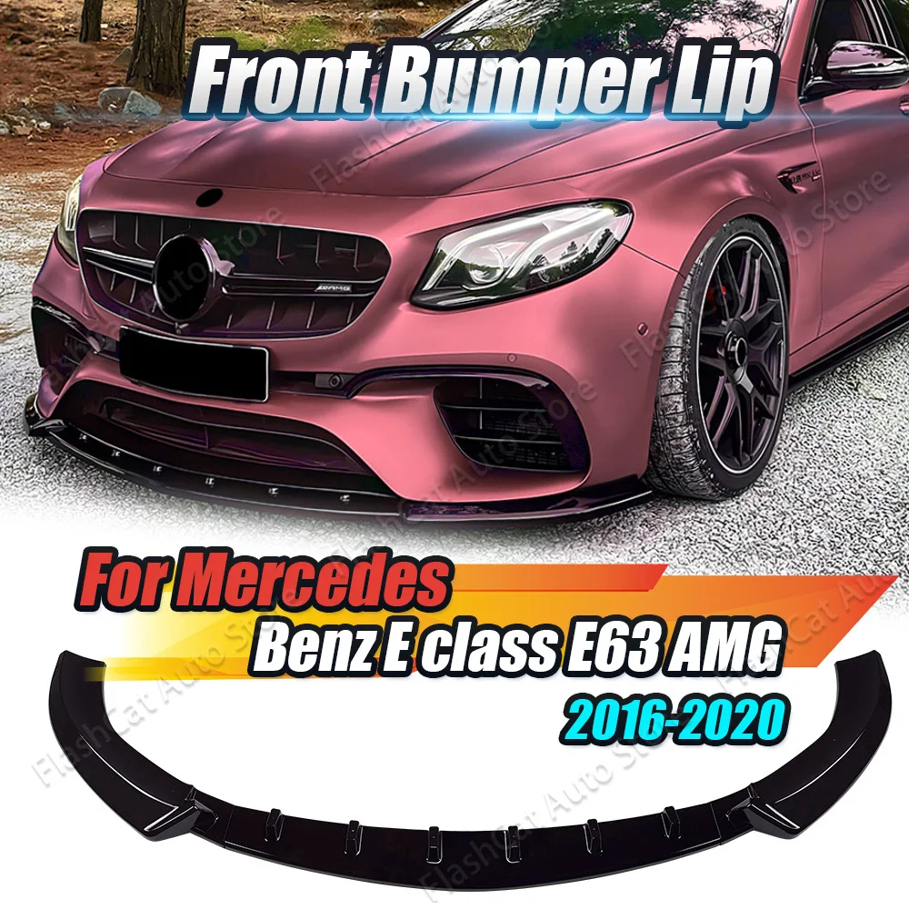 

W213 E63 Car Front Bumper Chin Lip Spoiler Trim Lower Splitter Diffuser Kits For Mercedes Benz E-Class W213 E63 AMG 2016-2020