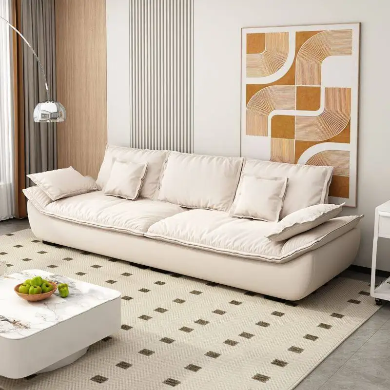 Designer White Living Room Sofas Modern Single Balcony Living Room Sofas Individual Relaxing Sillon Cama Lounge Suite Furniture