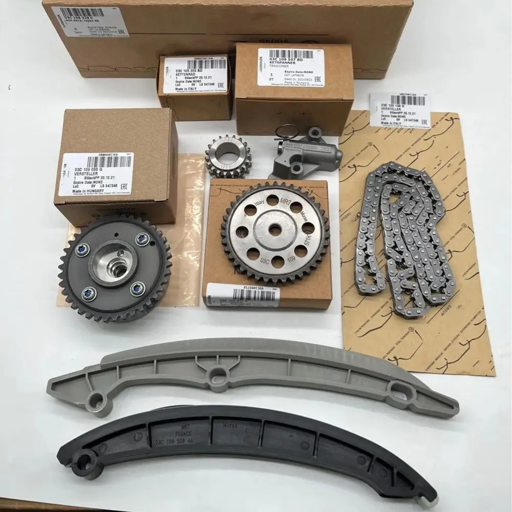 Gemaakt In Duitsland OEM Distributiekettingspanner Slide Rail Gidsen Montage voor VW Audi Seat Skoda 1.4 TSI 1.6 03C 198229 C CAV CTH - afbeelding 2