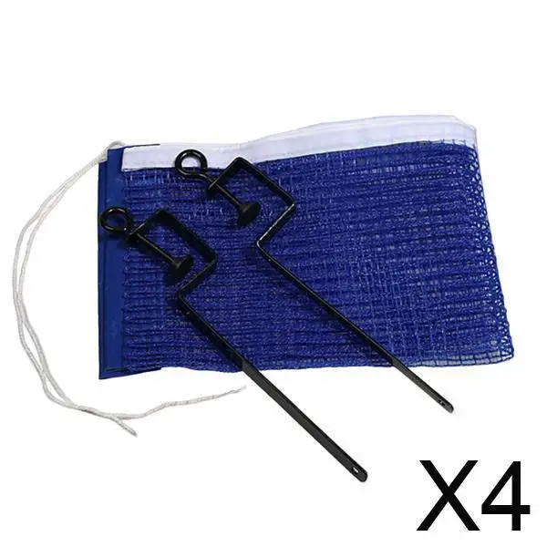 

4xPortable Table Tennis Net Exercise Equipments Adjustable for Tennis Outdoor