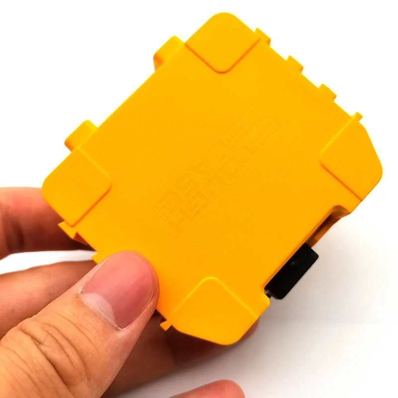 DEWALT Original Drill Bits Mini Containment Box Yellow Shell Sliding Switch Small Tough Case 74*67*17MM 1PCS