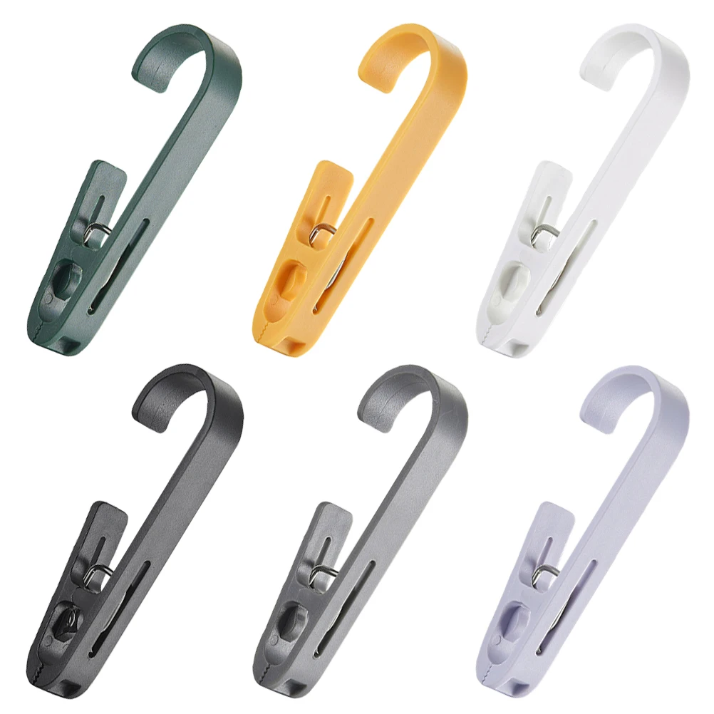 

6pcs Multifunctional Hangers Clothes Clips Hat Scarf Pants Skirt Hanger Closet Travel Multi Function Pants Hanger Home