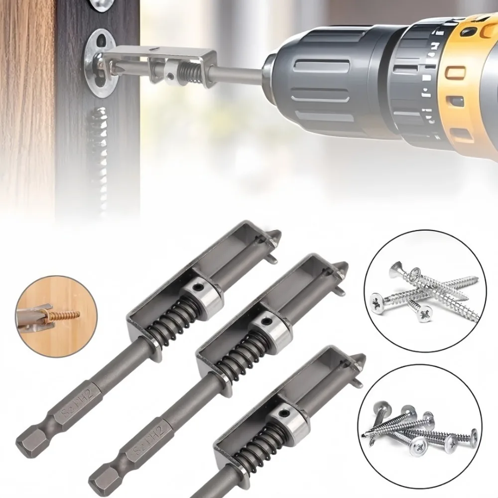

Professional Anti Drop Screwdriver Bit with Screw Gripper Loaded Quick Release Retaining Holder for Home Repair Electricians