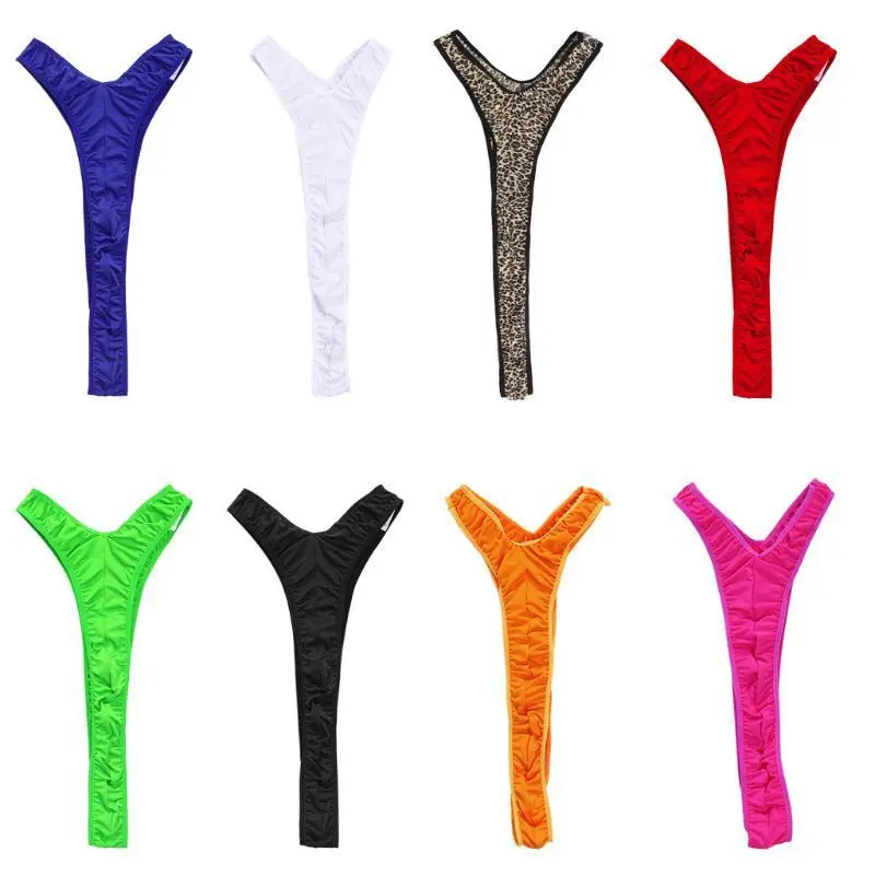 European American Men\'s Elastic Pullover Jumpsuit Sexy Erotic Lingerie One-piece Thong Seductive Bed Flirting Game Clothes