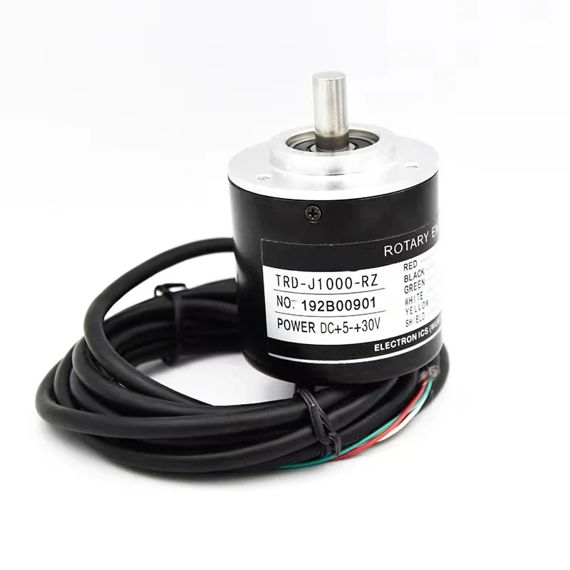 50mm Incremental optical rotary encoder 8mm shaft TRD-J500-RZ resolution 100 200 360 500 1000 1024 2000 pulse Push pull output