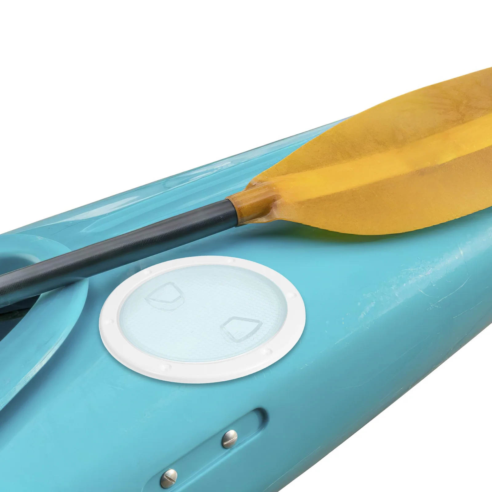 

Boat Hatch 6 Inch Round Transparent Deck Plate Inspection Cover Durable Non Slip Hatch Cover for Boat Kayak Yacht Watercraft