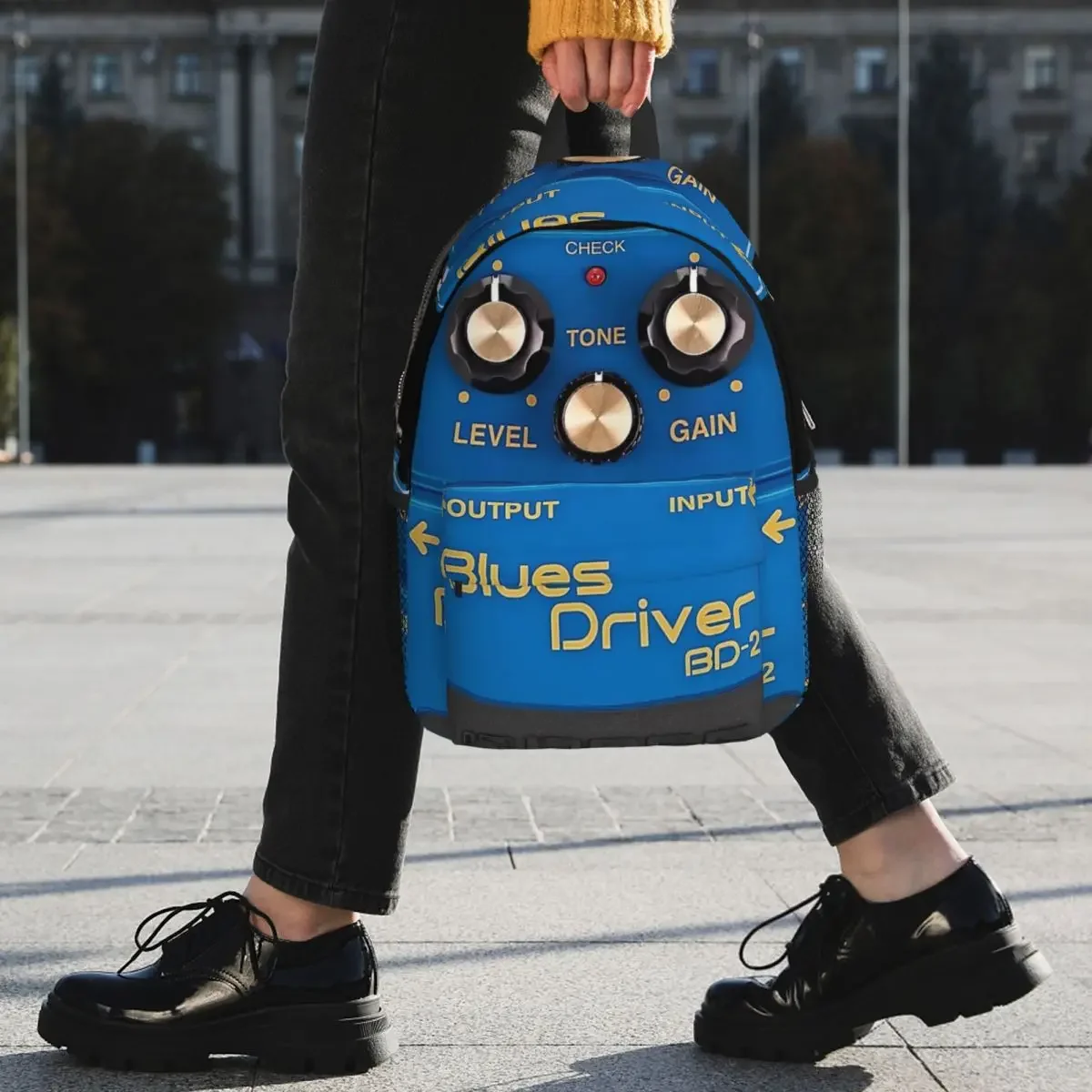 Boss Blues Driver BD-2 Overdrive Bluesbreaker Guitar Pedal Dirty Backpacks Bookbag School Bags Travel Rucksack Shoulder Bag