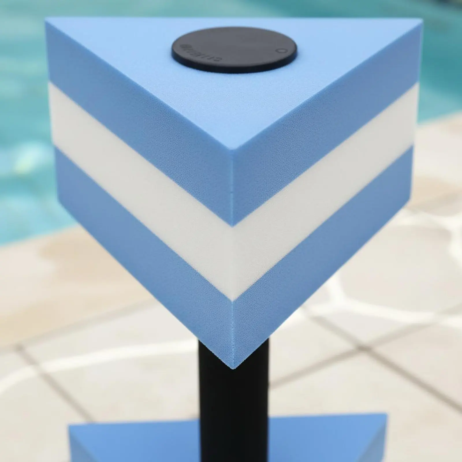 Triangular Foam Water Dumbbell Comfortable Grip Foam Water Aerobics Barbell Swimming Gear for Hydrotherapy - view 6