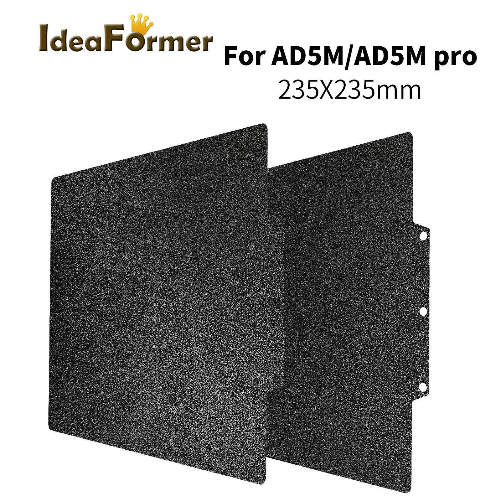 

PEI PEO Build Plate Textured Pei 235x235 Smooth For Flashforge Adventurer 5M 3D Printer Accessories AD5M PET Bed Plate Hotend