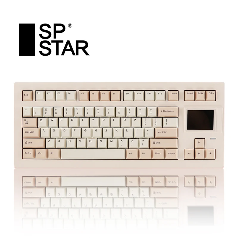 Sp Star D82 Pro Mechanical Keyboard Three Mode Wireless Gaming Keyboard Gasket Hot Swap Rgb Keyboard Display Screen Pc Gamer