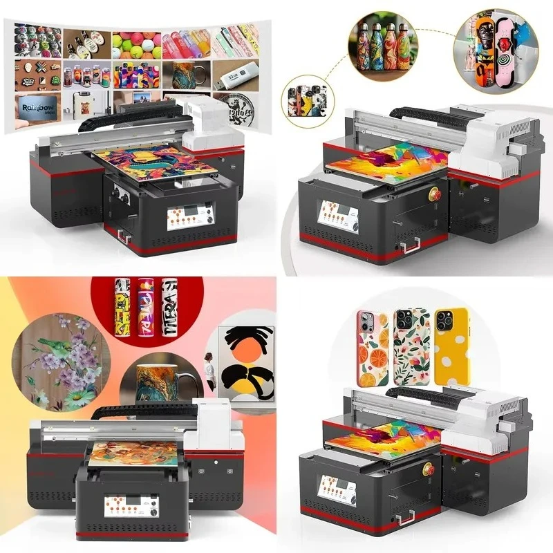 Rainbow Fast RB-4060 UV Flatbed Printer with Dual DX8 Heads for Wide Format Printing