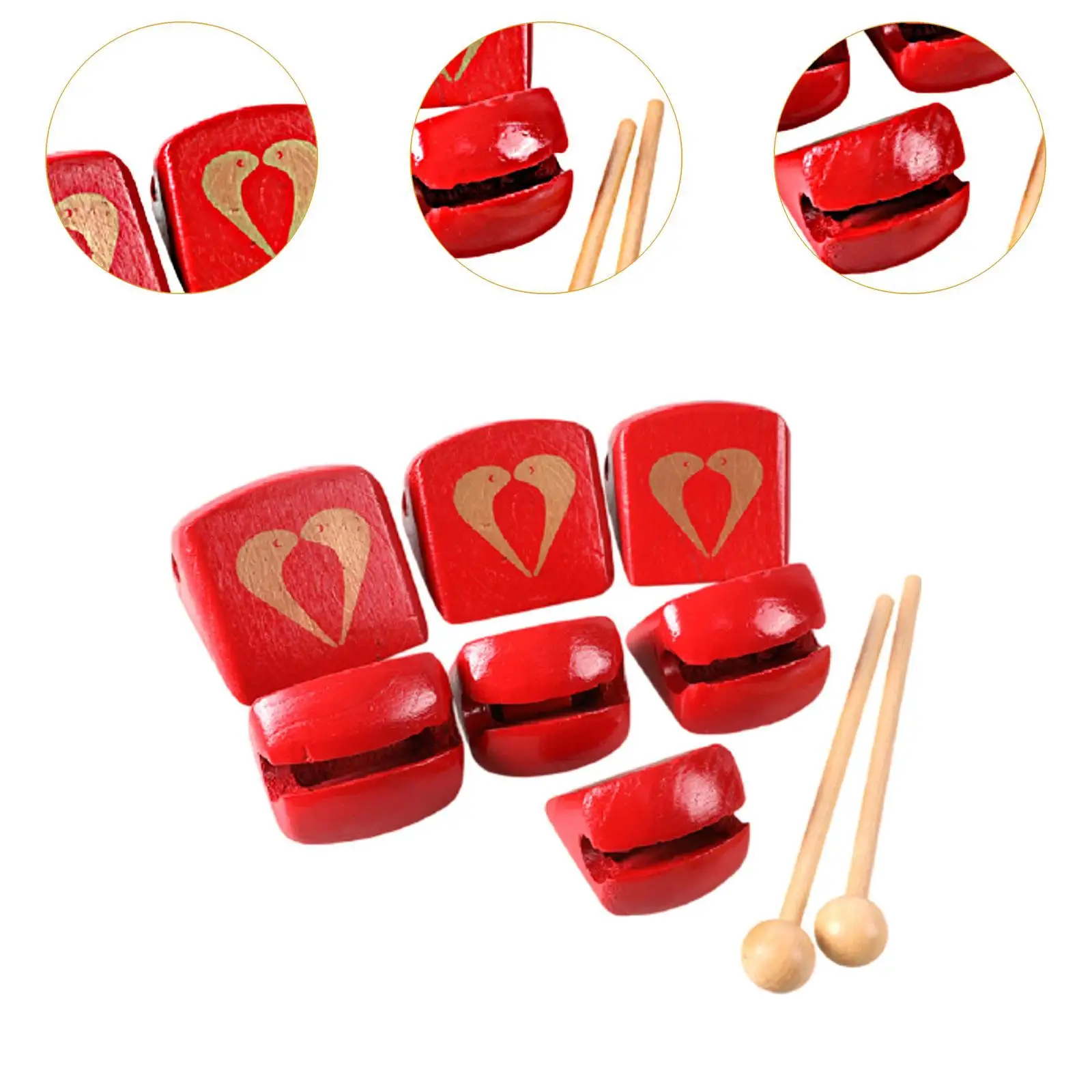 Musikinstrumente für Kleinkinder, Percussion-Spielzeug aus Holz, 7 Töne, Vorschul-Musik-Sets, motorische Fähigkeiten, Baby-Musikspielzeug für Kinder ab 3 Jahren