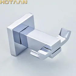 Robe Hook,Clothes Hook,Stainless Steel Construction with Chrome FInish,Square Bathroom hook Bathroom Accessories,YT-11302