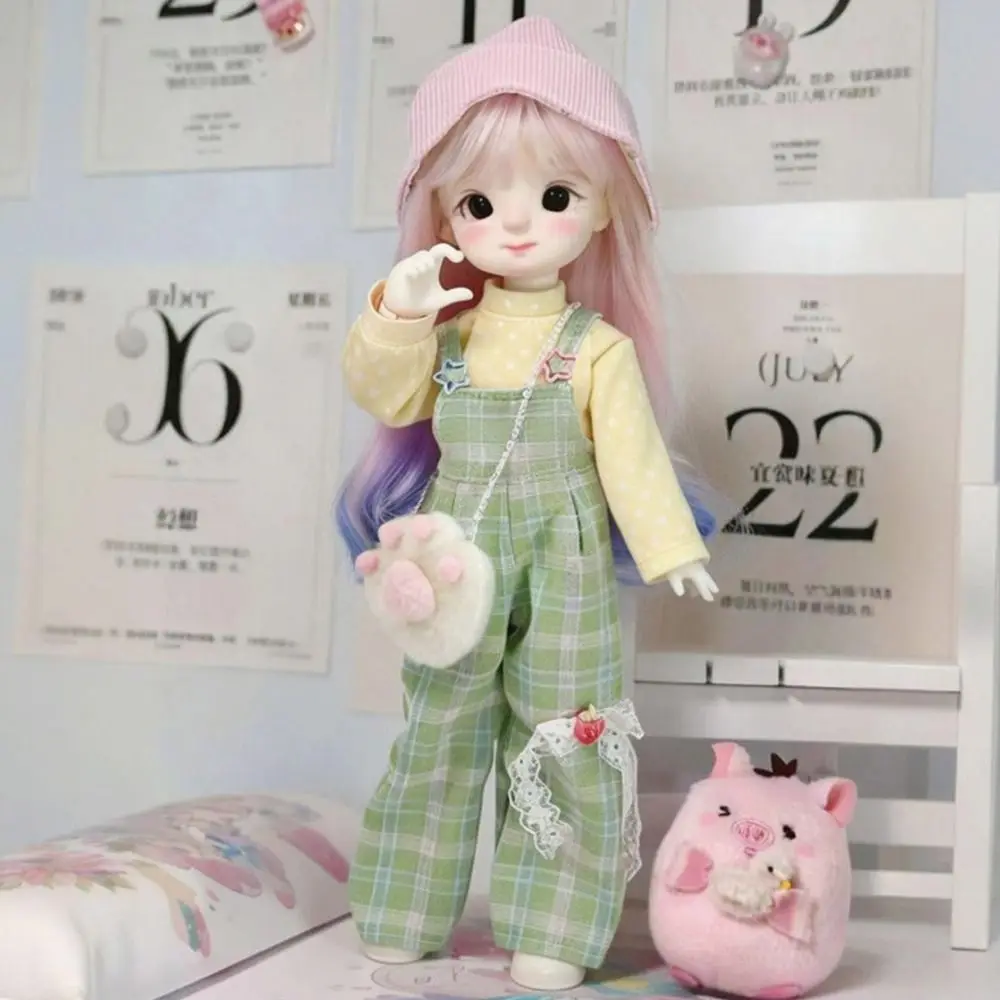 Single 1/6 Scale BJD Clothes Pretty Design Attractive Eyes BJD Clothing Casual Style Lolita Skirt Outfit Set Dress Up