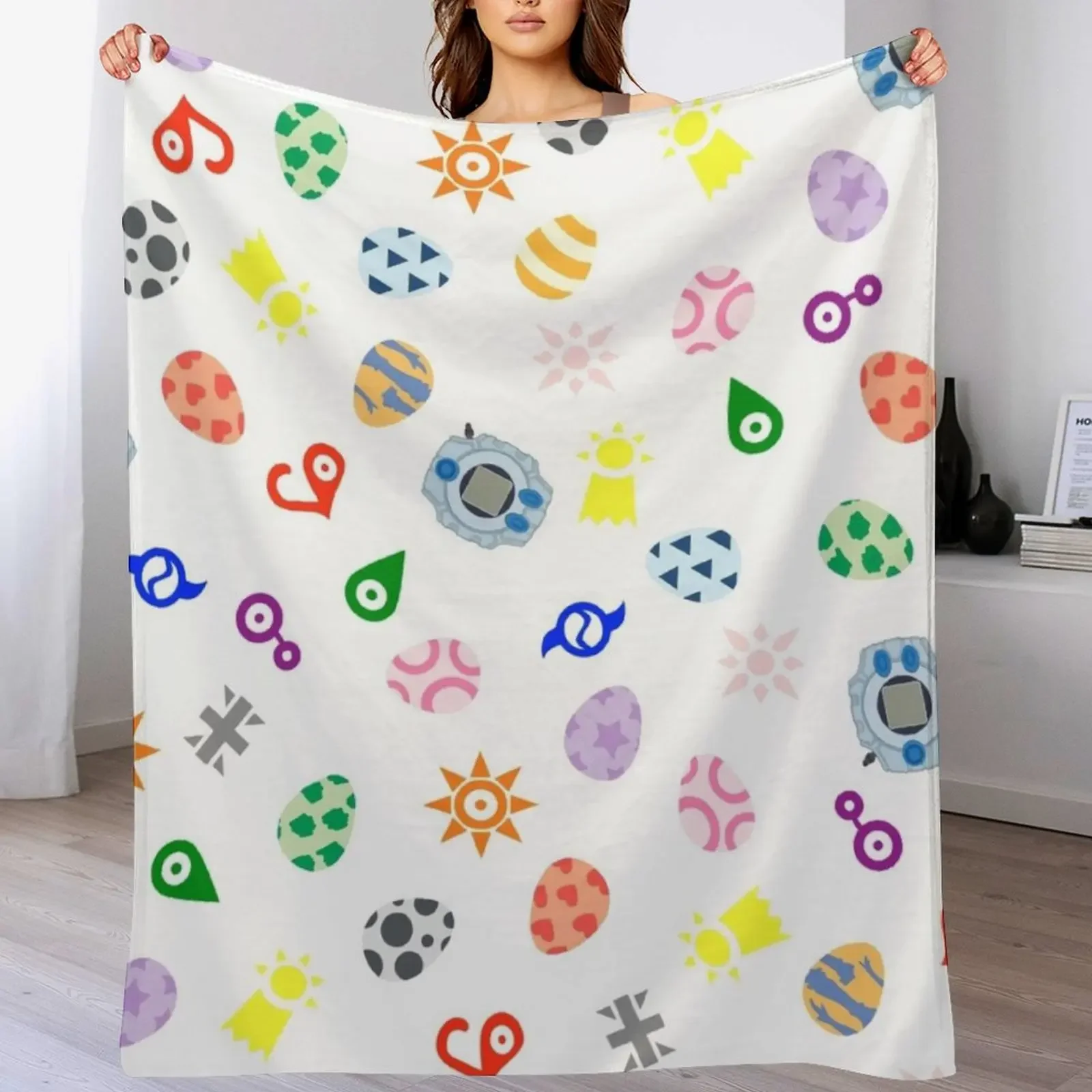 

digital pattern Throw Blanket Hairy Large sofa bed Bed Blankets