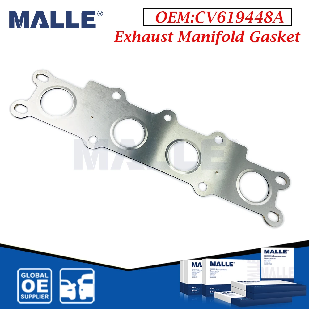 1 Pcs Engine Exhaust Manifold Gasket For Ford Focus Escape 1.6T Auto Parts Car Accessories CV619448A Gasket Steel Automotive