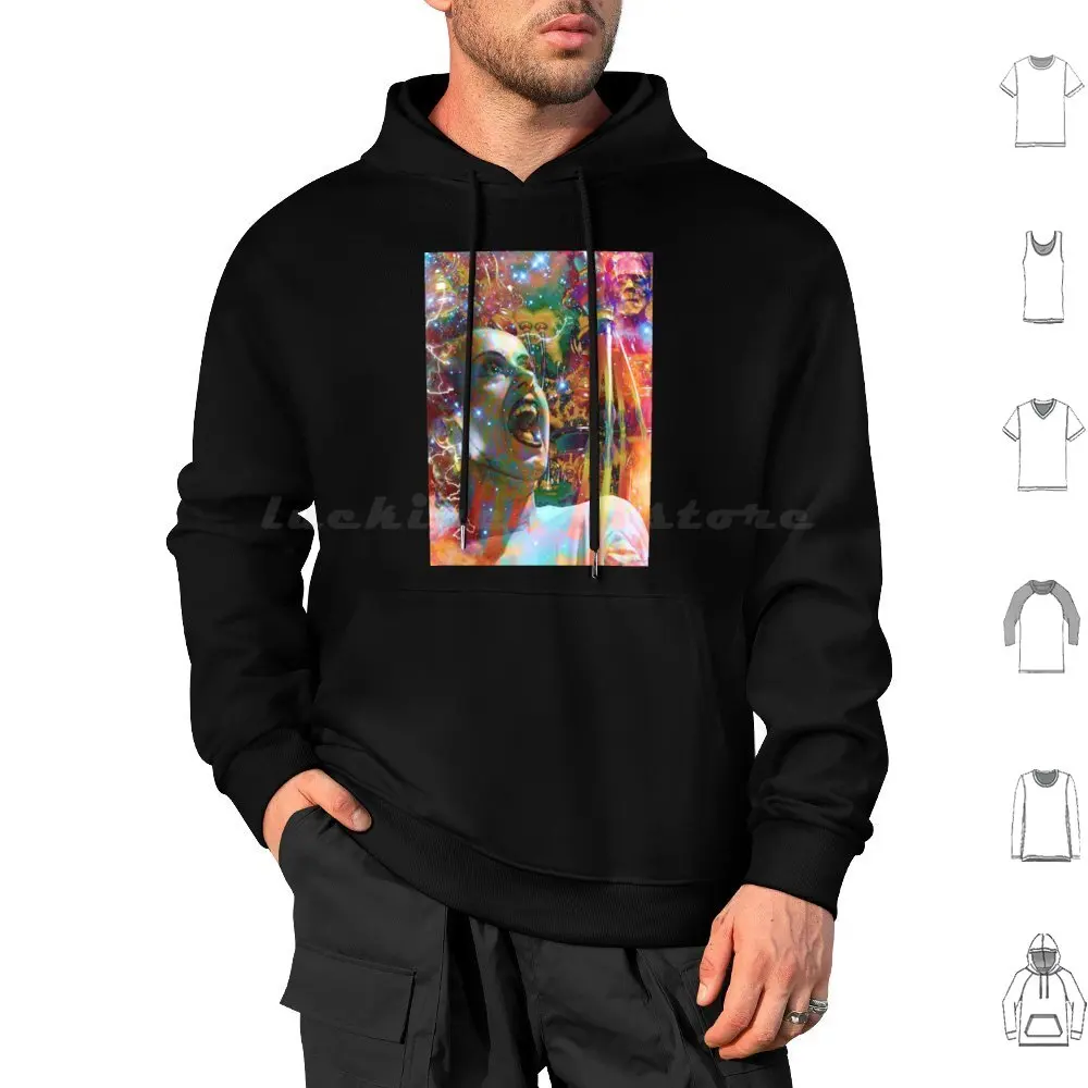 Hoodies Long Sleeve Frankenstein Occupations Culture Patterns Trendy Movies Horror Movie Retro Colorful Modern