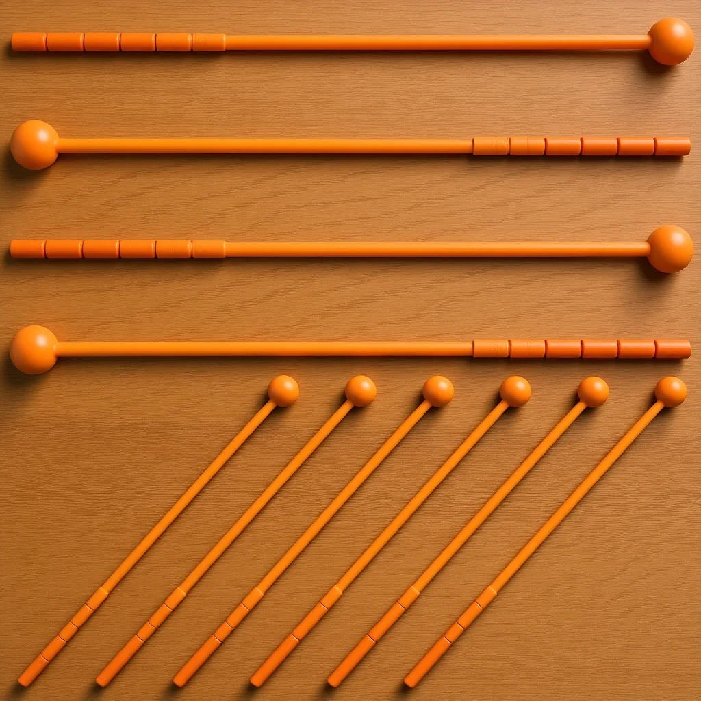 

10Pcs Drum Sticks for Kids Heavy Duty Material Safe Comfortable Grip Ideal for Childrens Music Learning Handheld Drum Hammer