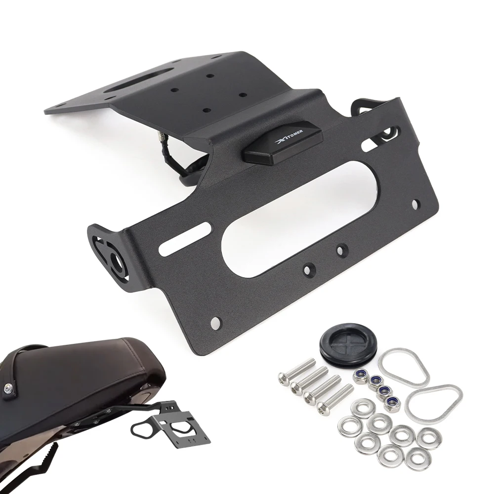 

Motorcycle Tail Tidy Mount Bracket Rear Fender Eliminator For Yamaha XSR900 2022-2025 XSR900 GP 2024-2025 License Plate Holder