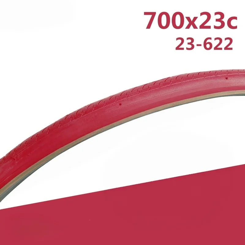 Bunte 700x23C Reifen für Rennrad, Fixie-Bike, Fahrrad, Bahnrad, Drahtreifen für Fixed-Gear-Bike, rosa Farbe – Detail 5