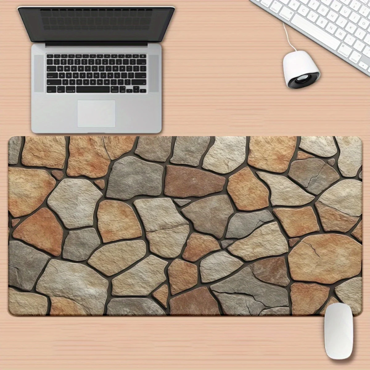 

Stone Texture Large Mouse Pad Non-Slip Rubber Desk Mat for Gaming Office PC Laptops