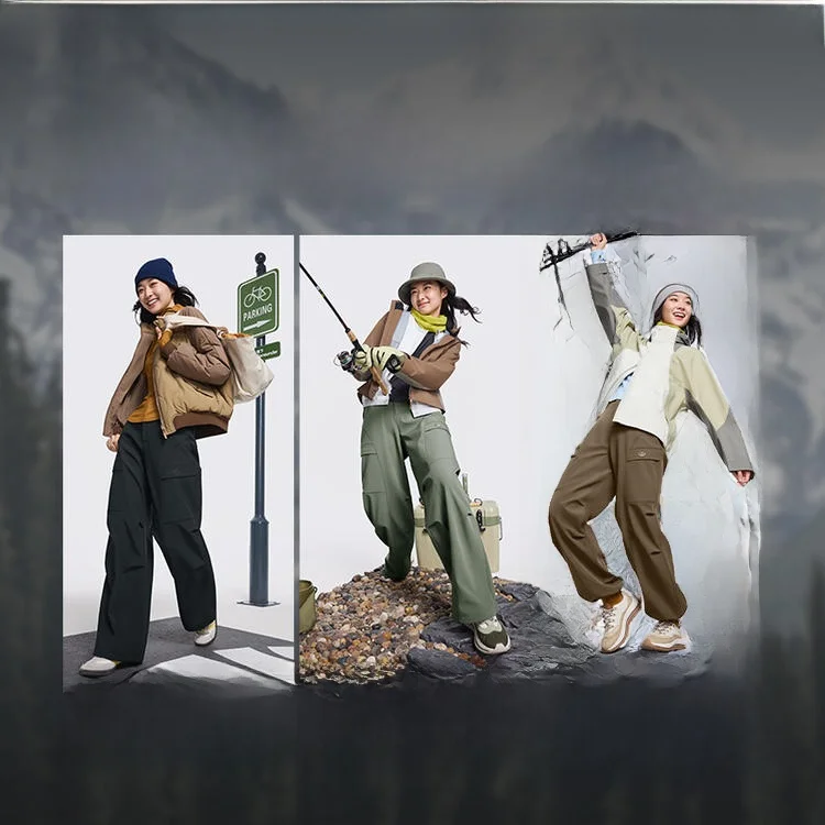 Outdoor Women's Fce Lined Soft ell Pants Windproof Hiking Trousers Paratrooper Pants Mountain Climbing Gear Breathable view 5