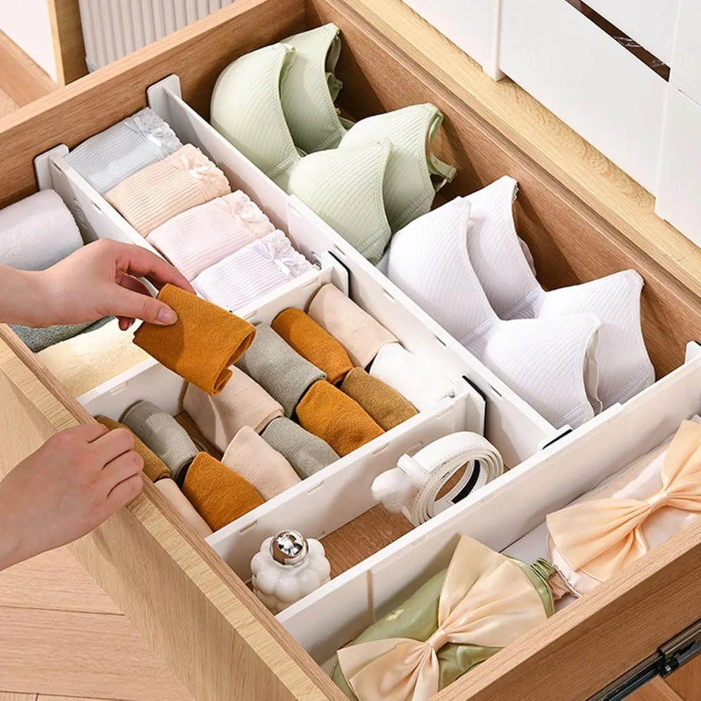 8pcs-plastic-adjustable-drawer-dividers-side-locking-buckle-storage-organizers-drawer-organizer-clothes