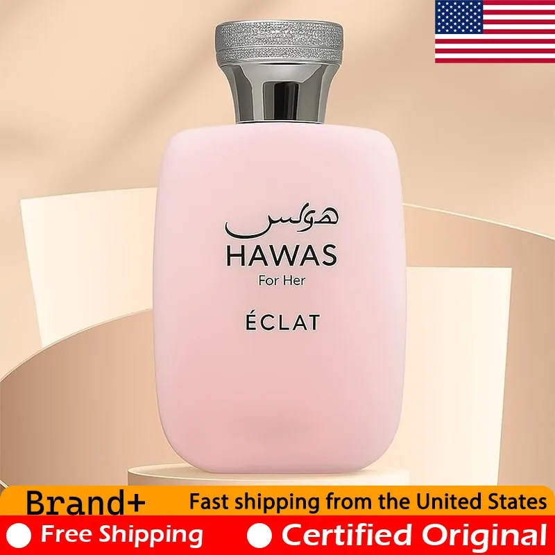 Rasasi Hawas Eclat for Women Eau de Parfum Spray 3.4 Ounce Premium Arabian Perfumes Lasting Pheromones Cologne Perfume 100ML