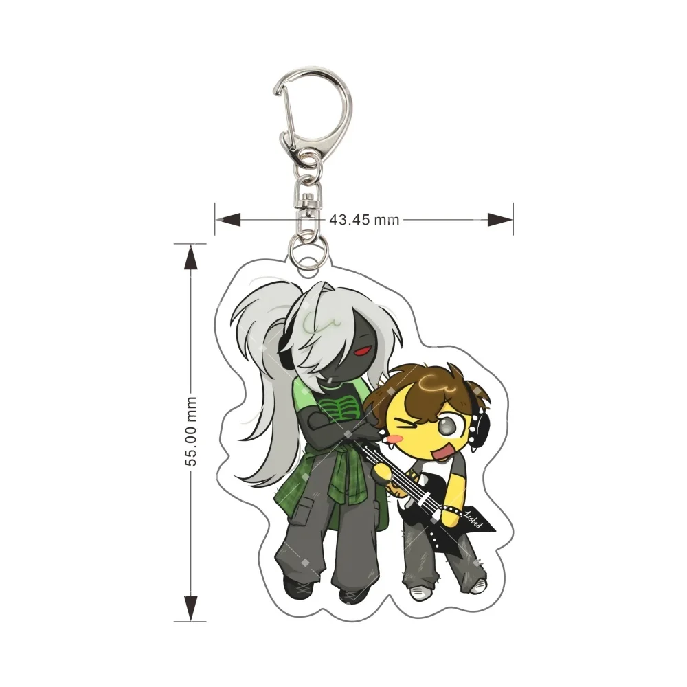 5.5cm Forsaken Acrylic Keychains Cute Game Guest 1337 Elliot TwoTime Cartoon Anime Figures Keyring Backpack Charm Fan Gift