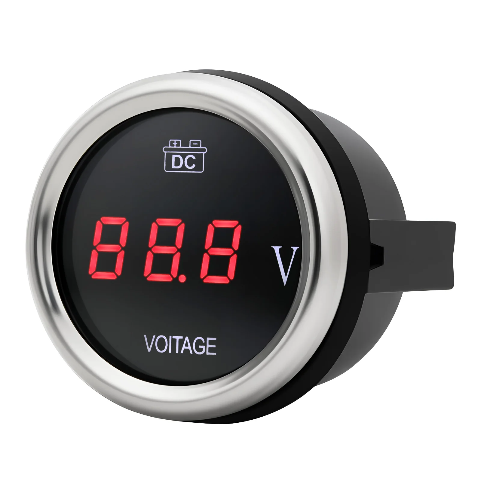Picture 4: 52mm Digital Voltmeter LCD Display Volt Meter for Car Truck Auto Engine Voltmeter Gauge 12V/24V