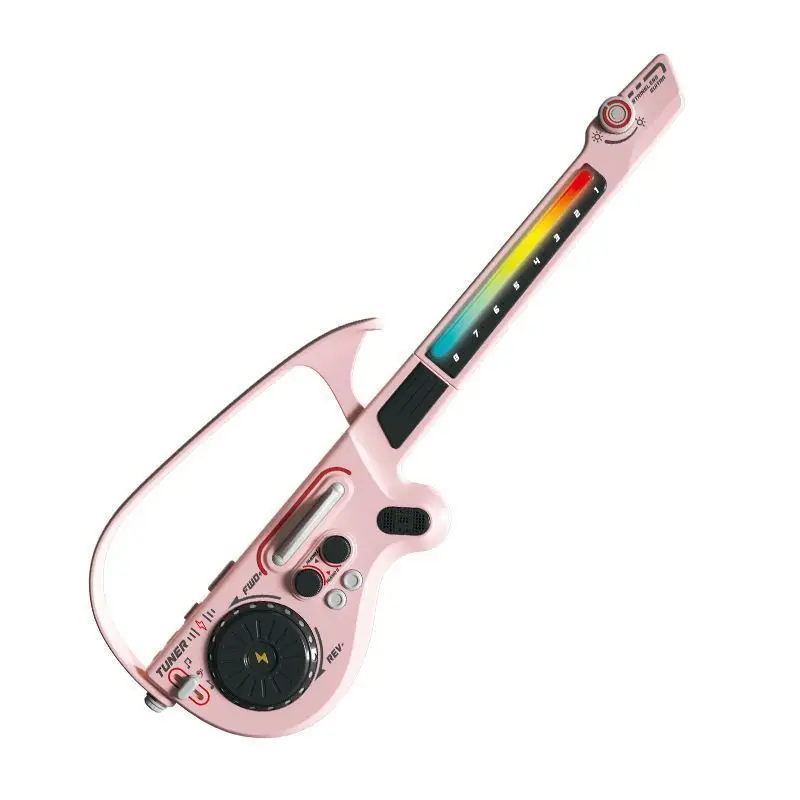 Children Stringless Guitar Multifunctional Foldable Smart Guitars Beginner Bluetooth Connection Guitar Practice Electric Guitar