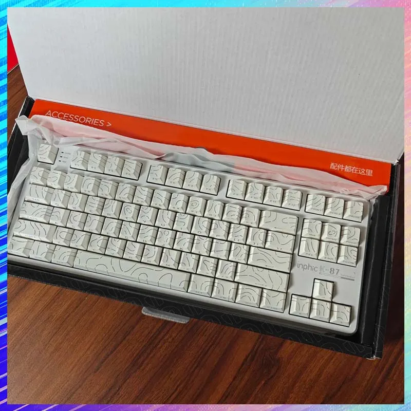 

K87 Tri-Mode Gaming Mechanical Keyboard 2.4G+BT+Wired Full Keys Hot-Swappable Gasket RGB Backlight E-Sports Office Keyboard