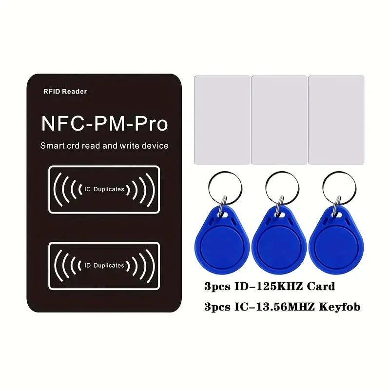 RFID Decoding Duplicator NFC Smart Chip Card Reader 13.56Mhz 1K S50 Badge Clone 125Khz T5577 Token Tag Writer PM Pro Key Copier