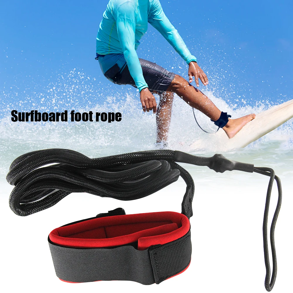 Surfing Protection Surfboard Leash Accessories Magic Sticker Safety Kayak Outdoor Beach Foot Rope Long PVC Ankle Strap