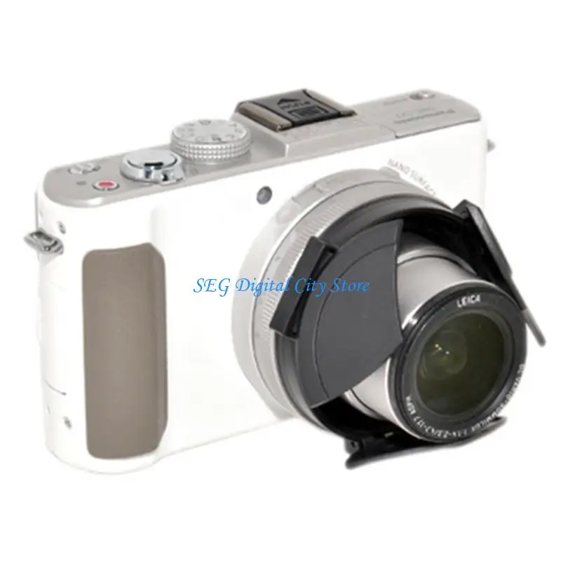 

U75B ALC LX7 Camera Auto Lens Caps for DMC-LX7 D-Lux6 Self-Retaining Automatic Lens Protector Black Silver