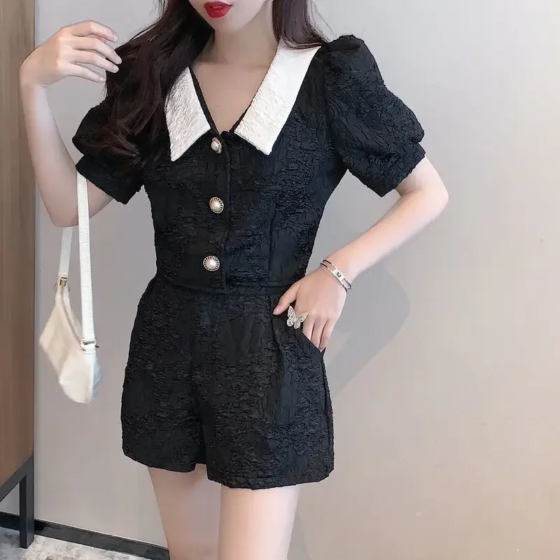 Short Sets for Women 2 Pieces Two-piece Fashion Woman Shorts Sleeve Novelties Novelty In Vacation Outfits 2024 Summer Trends Kit