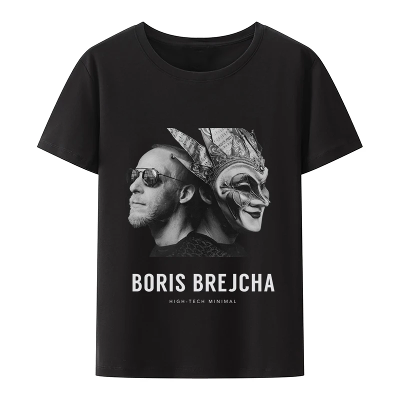 Dj Boris Brejcha Classic Mask T-SHIRT Hip-hop Techno Music Unisex Men Summer L Comfortable O-neck Short-sleev