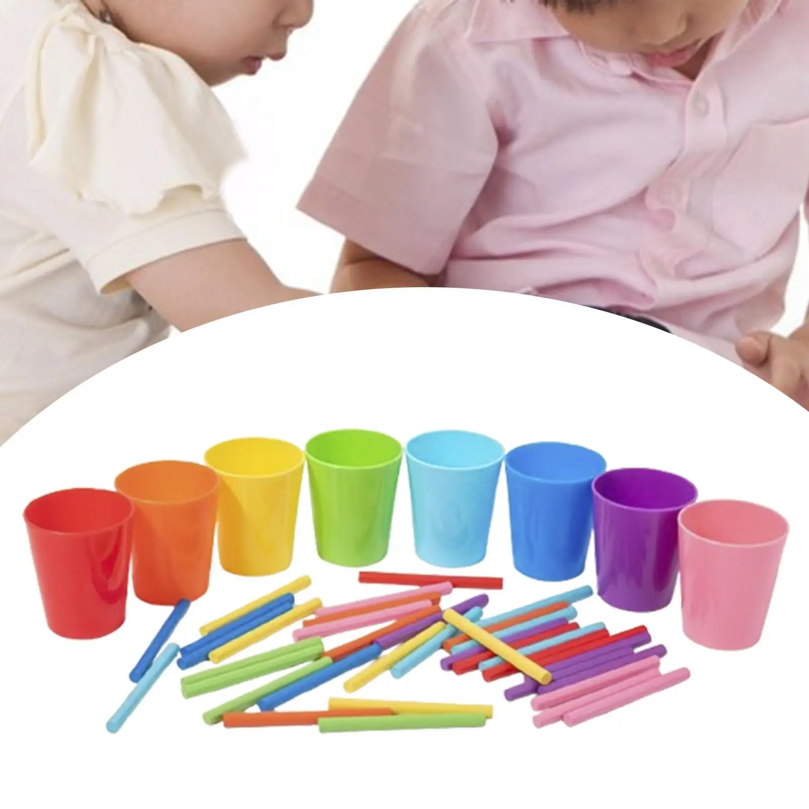 Presentes de brinquedo de classificação de cores Montessori para crianças de 3 anos ou mais