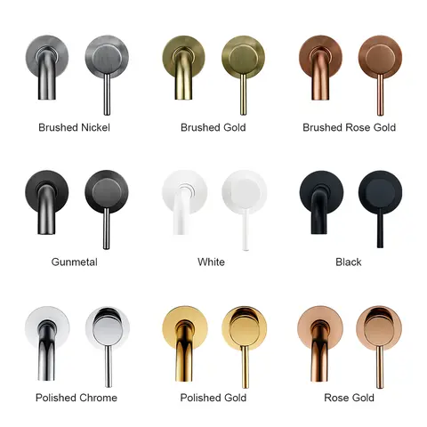 Bathroom Basin Faucet Sink Tap Wash Mixer Hot And Cold Water Wall Mounted Spout Bath Single Handle Ceramic Cartridge Crane