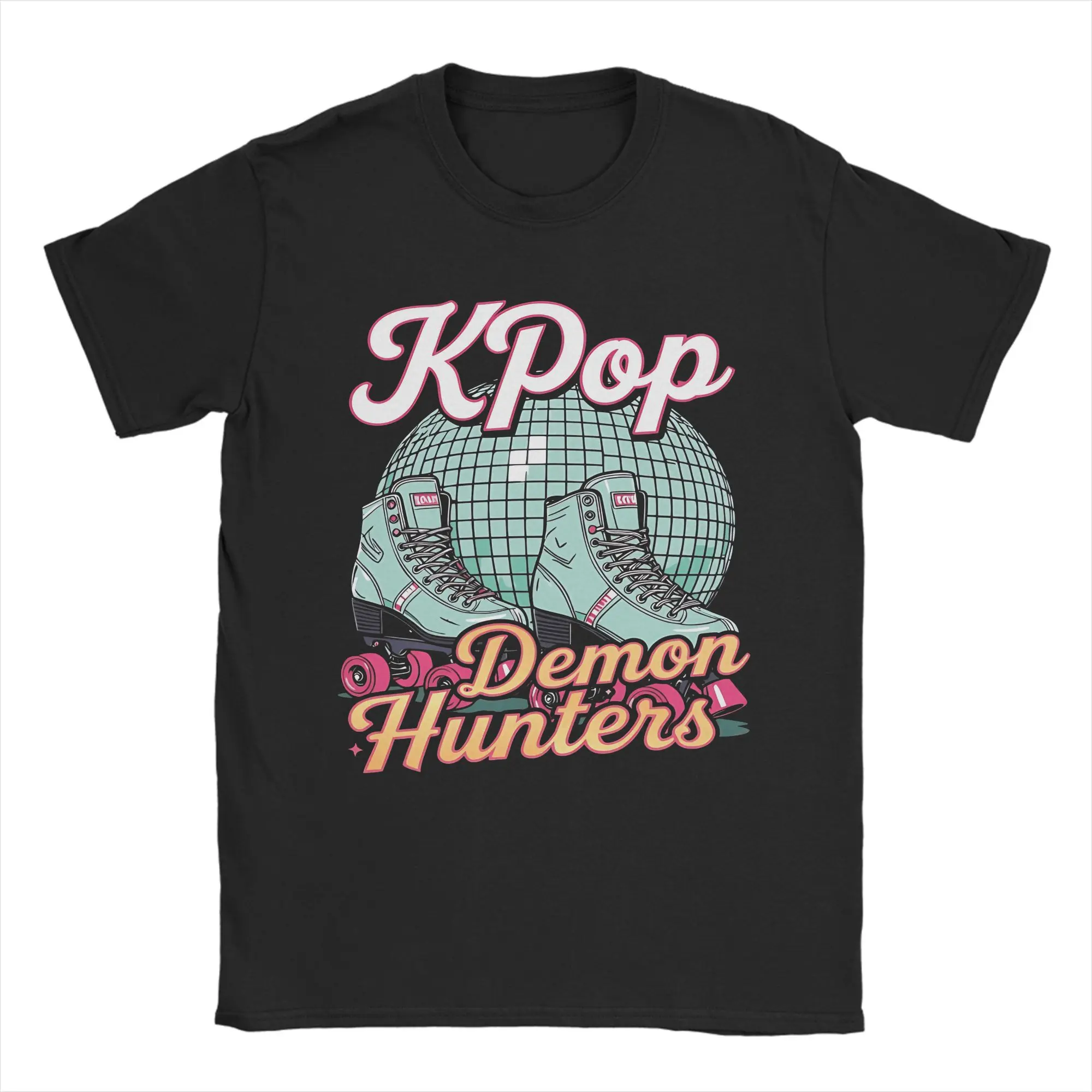 

KPop Demon Hunters 100% Cotton T Shirt For Adult Summer Vintage T Shirts O Neck Harajuku Tees Big Size Cheap Clothes