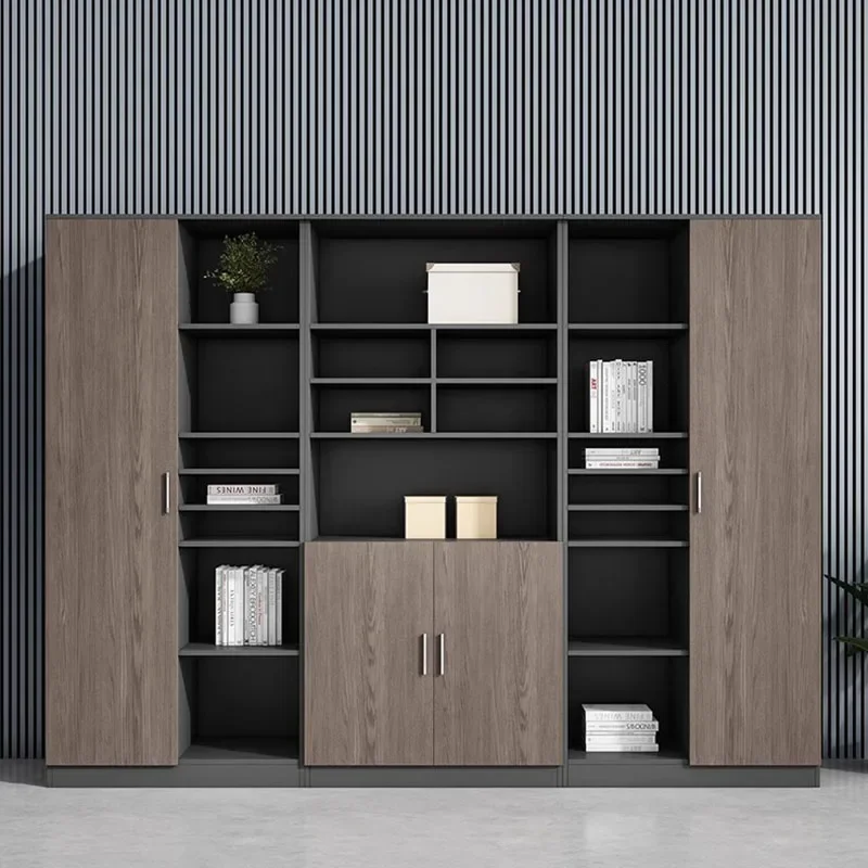 Storage Wooded Filing Cabinet Rangement Modern Compact Organizer Office Cupboards Tall Doors Armoires De Salon Modular Furniture