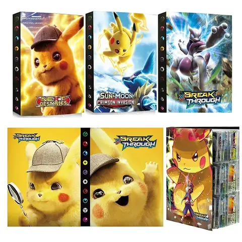 2025 Nya 9-fickssidor 432-delars hållare Album Leksaker Samlingar Pokémon Kort Album Bok Toppladdade Lista Leksaker Present till Barn 6 best sales Pokémon-kortfodral - №3