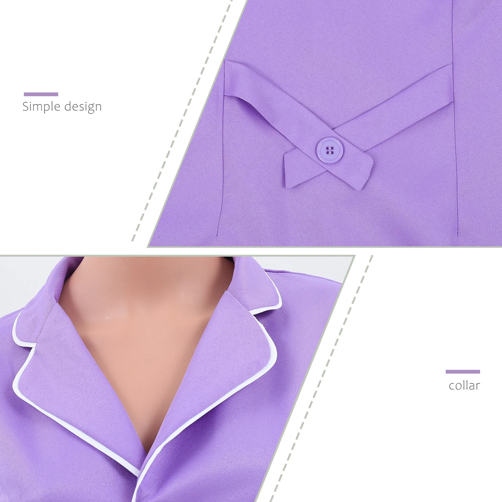 

Premium Beauty Salon Work Clothes Beautician Uniform Hairdressing Smock Durable Skin-Friendly Breathable Quick-Dry for Women
