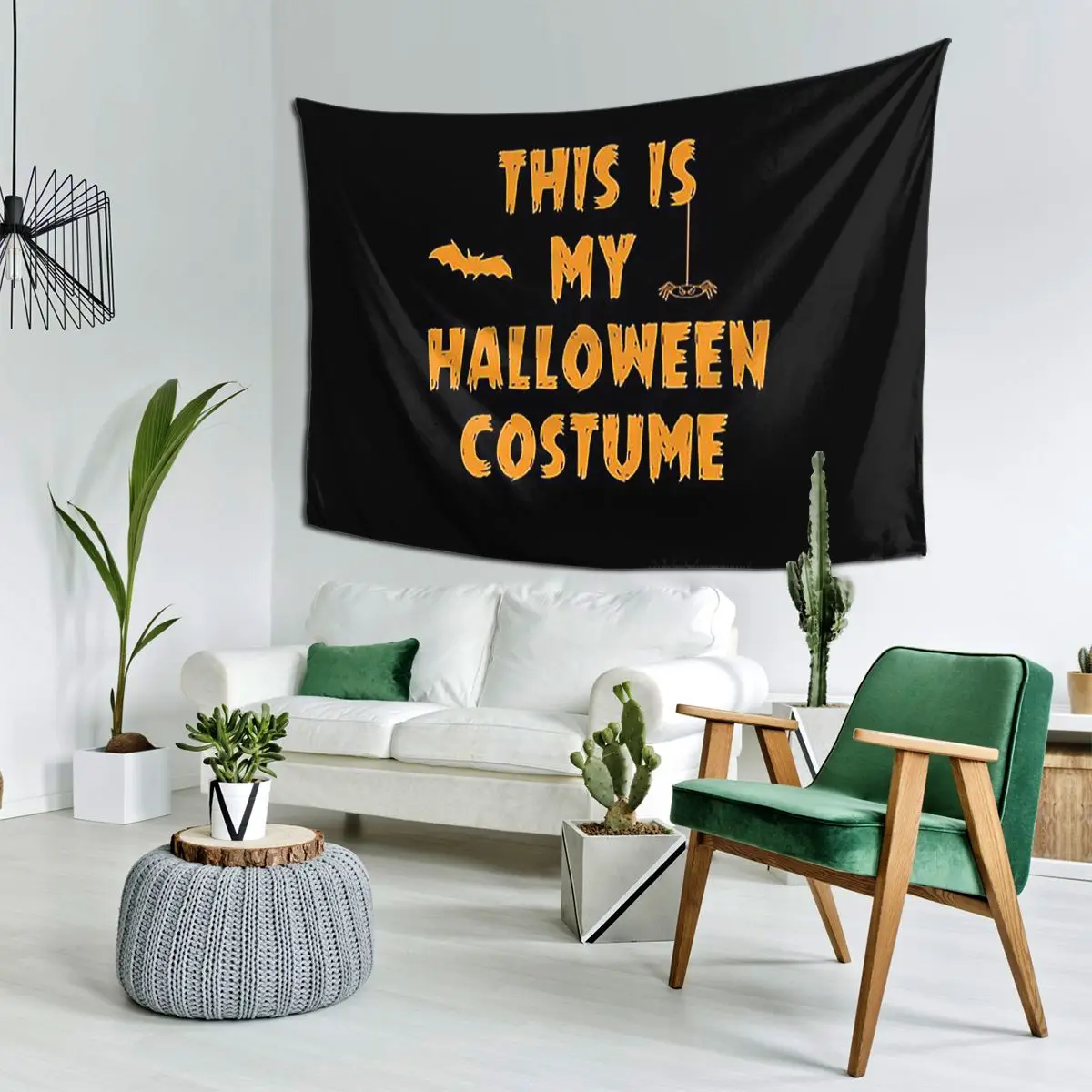 This Is My Halloween Costume Party Outfit Tapestry Art Wall Hanging Aesthetic Home Decor Tapestries for Living Room Dorm Room