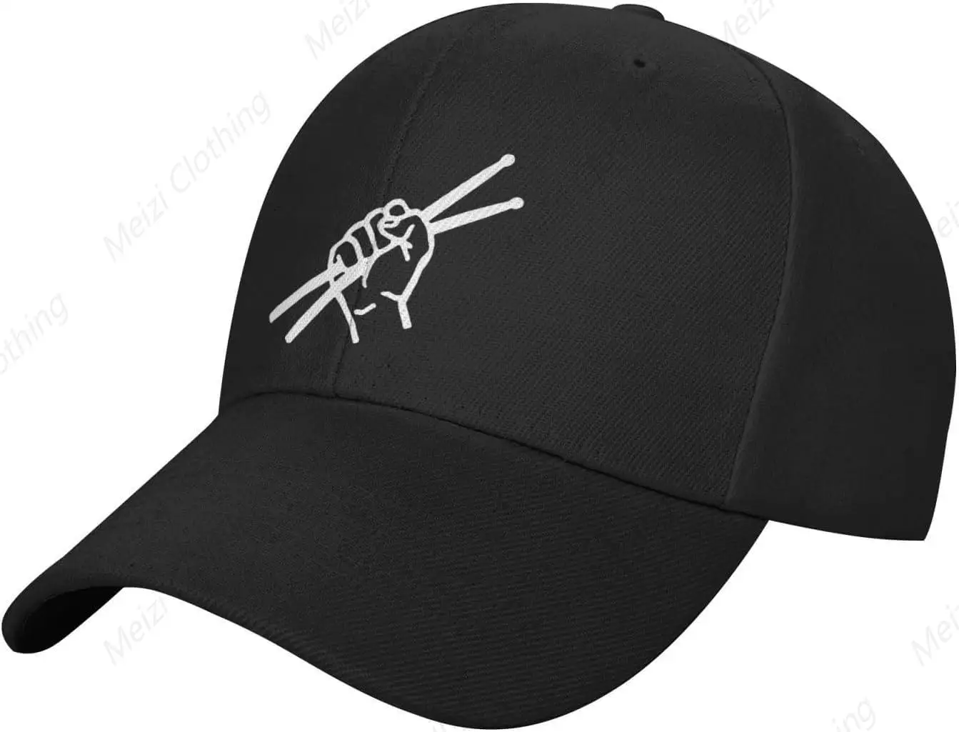 

Drumsticks Drummer Baseball Cap Men's And Women's Classic Gift Truck Cap With Adjustable Snap Button Duckbill Cap