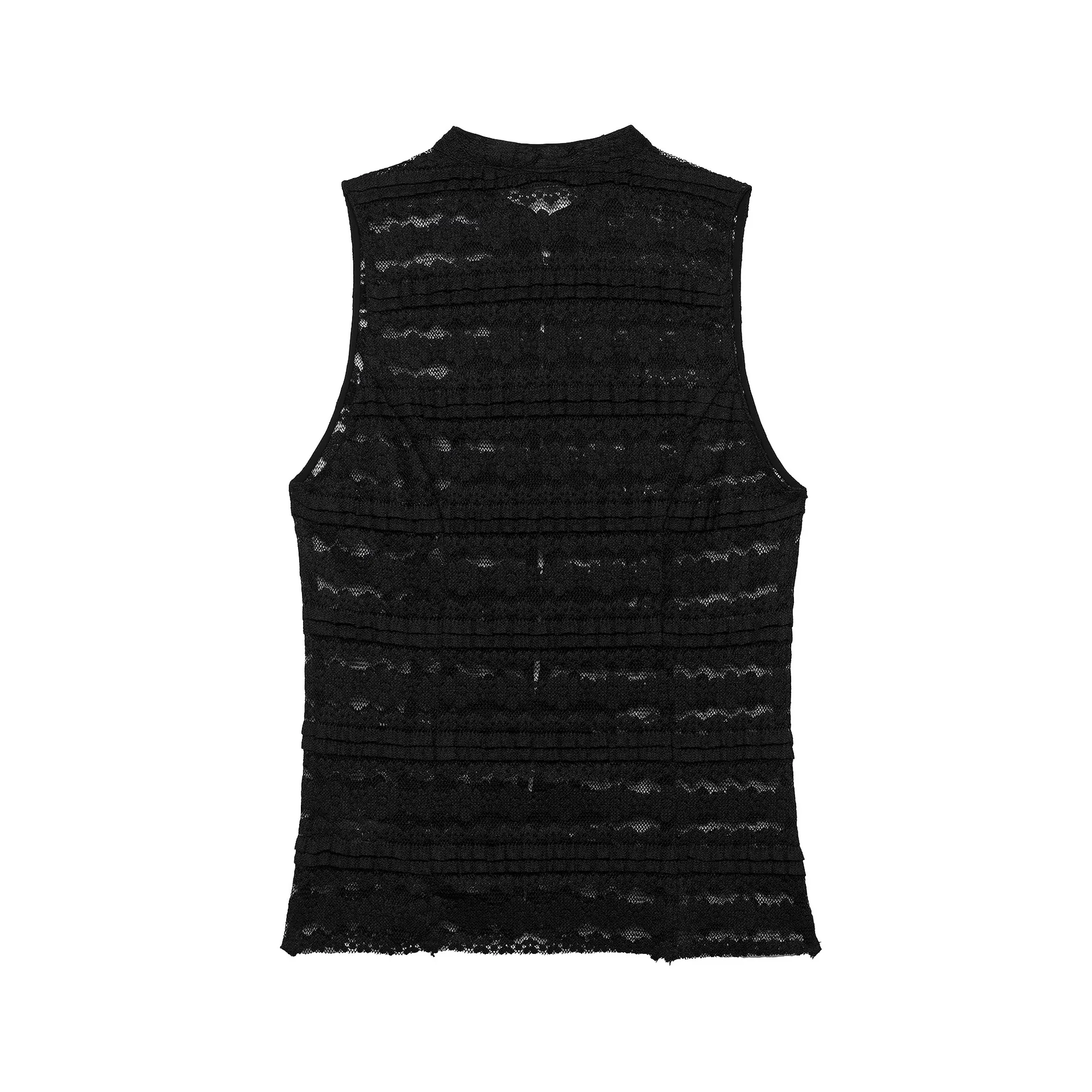 Dave&Di 2026 Summer New Product European And American Style Women's Lace Rope Buckle Decoration Top Tank Top