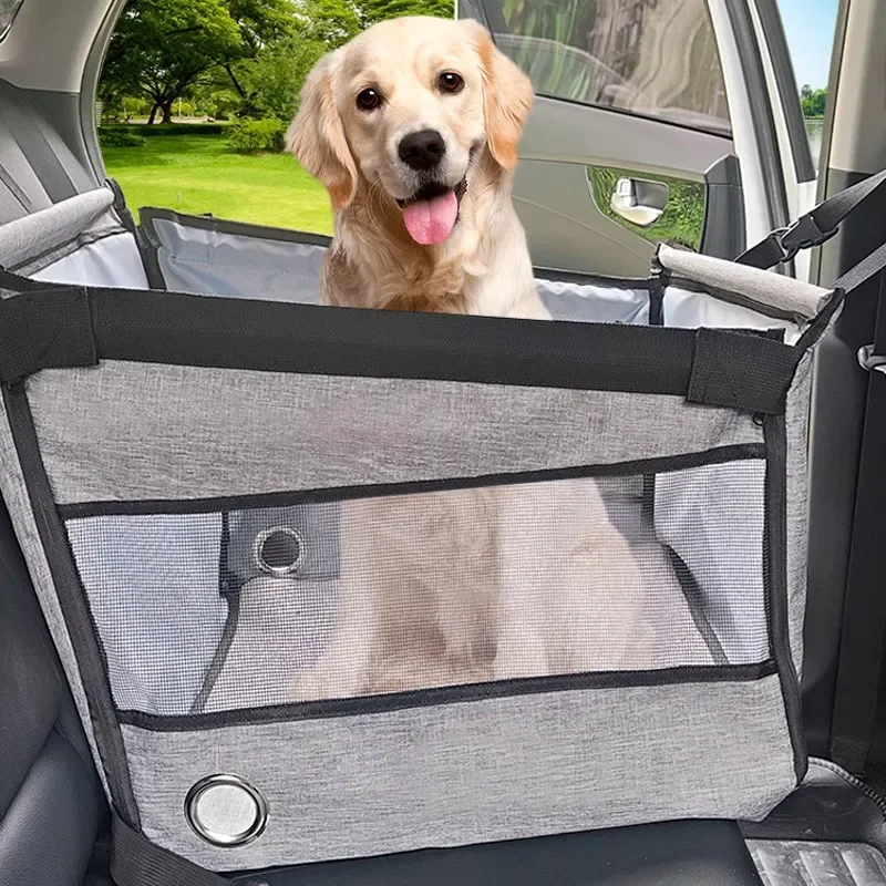 Pet car pad, large dog pad, rear car ride out artifact, car waterproof and anti-dirty kennel dog seat