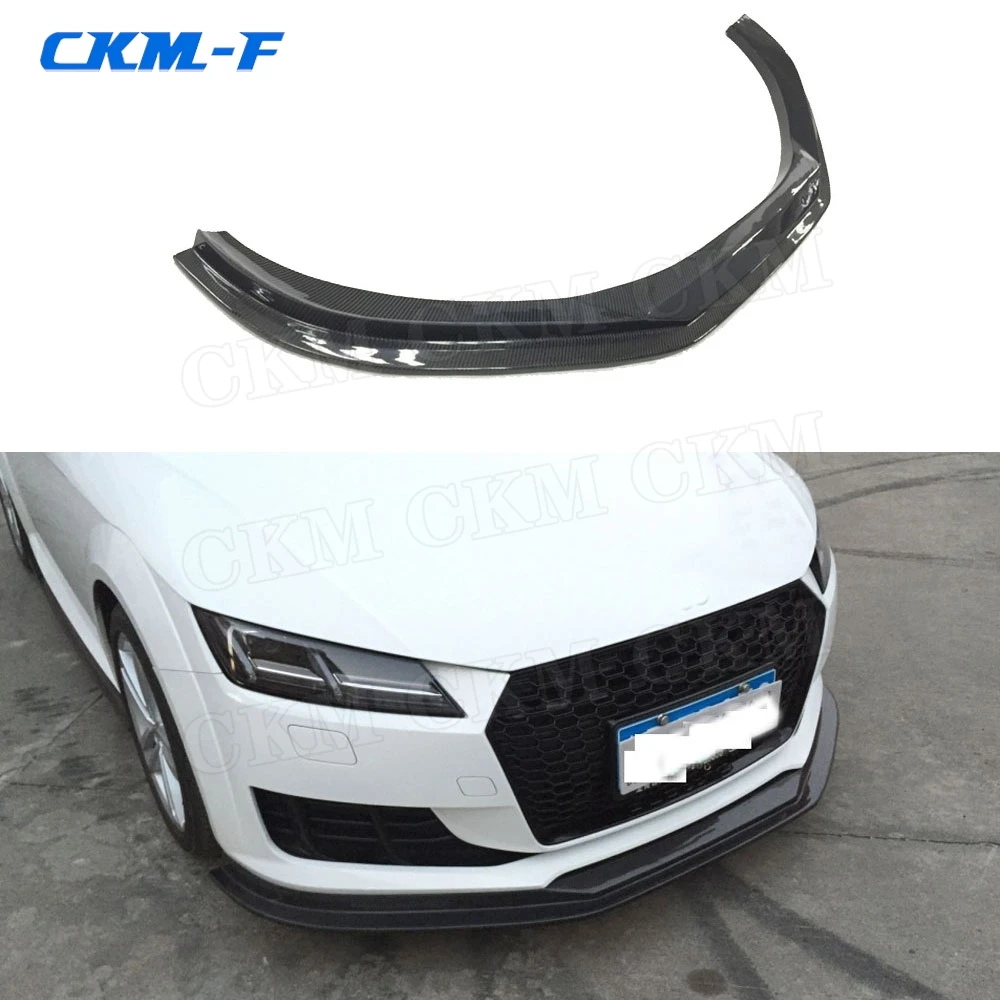 

Carbon Fiber Front Bumper Lip Spoiler For Audi TT TTRS 2014 2015 2016 2017 Bumper Chin Shovel Car Accessories